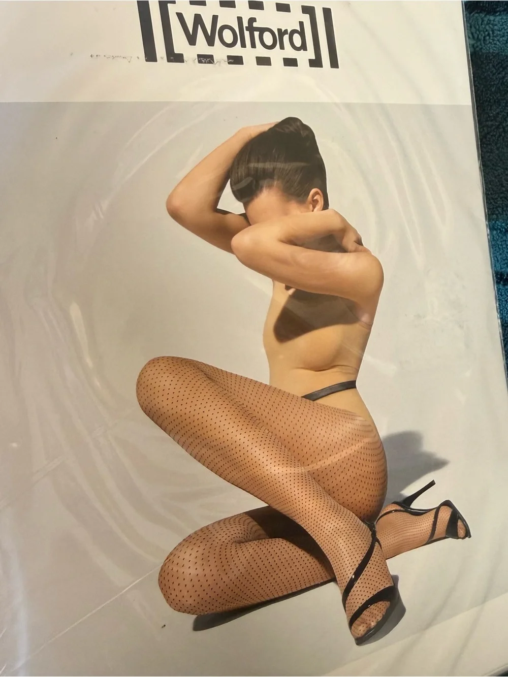 Wolford Black Sun-dot Tights sahara/black  sizs M